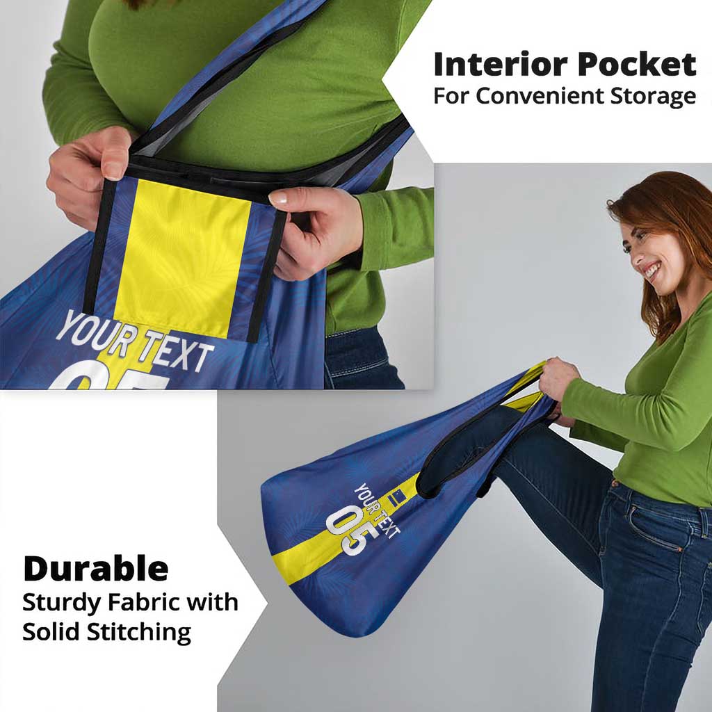 Custom Curacao Football Grocery Bag Go Champions Flag Style - Wonder Print Shop