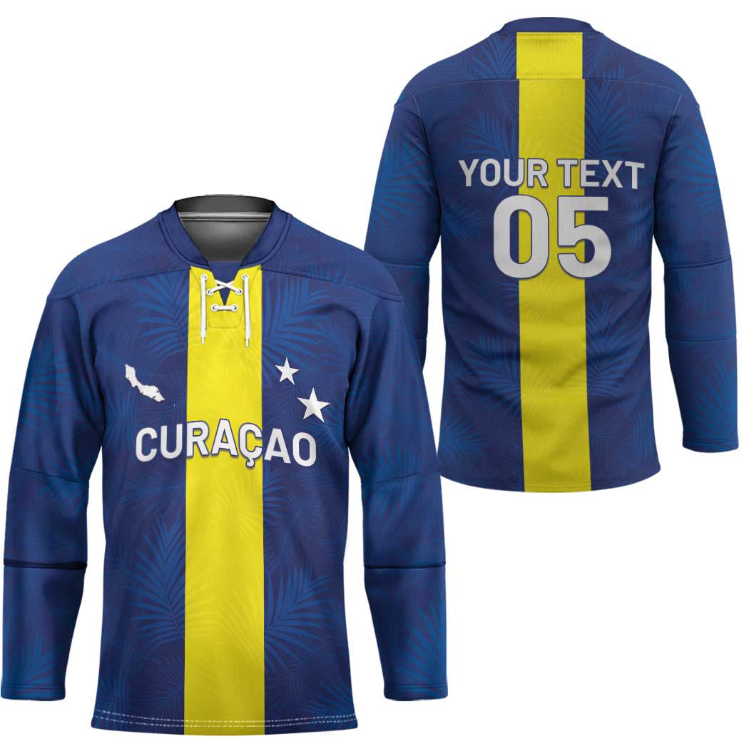 Custom Curacao Football Hockey Jersey Go Champions Flag Style - Wonder Print Shop
