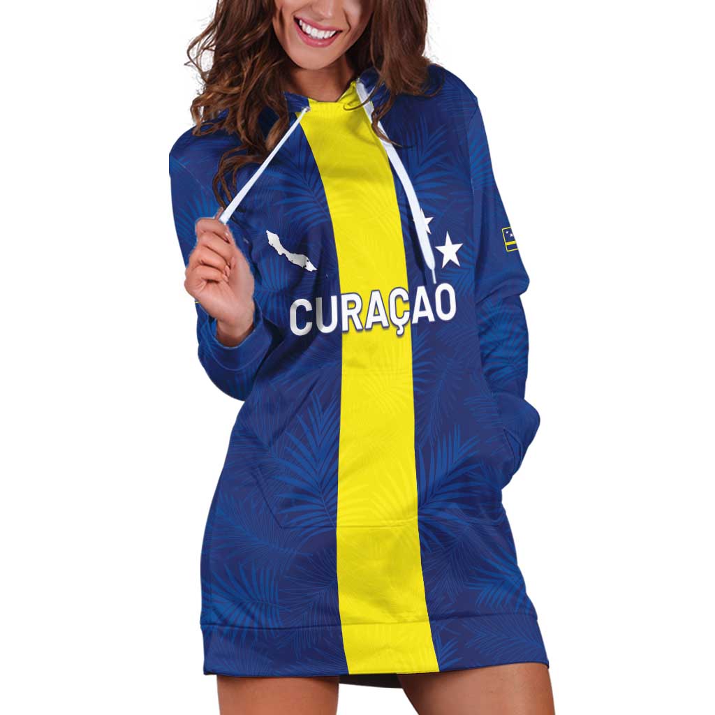 Custom Curacao Football Hoodie Dress Go Champions Flag Style - Wonder Print Shop