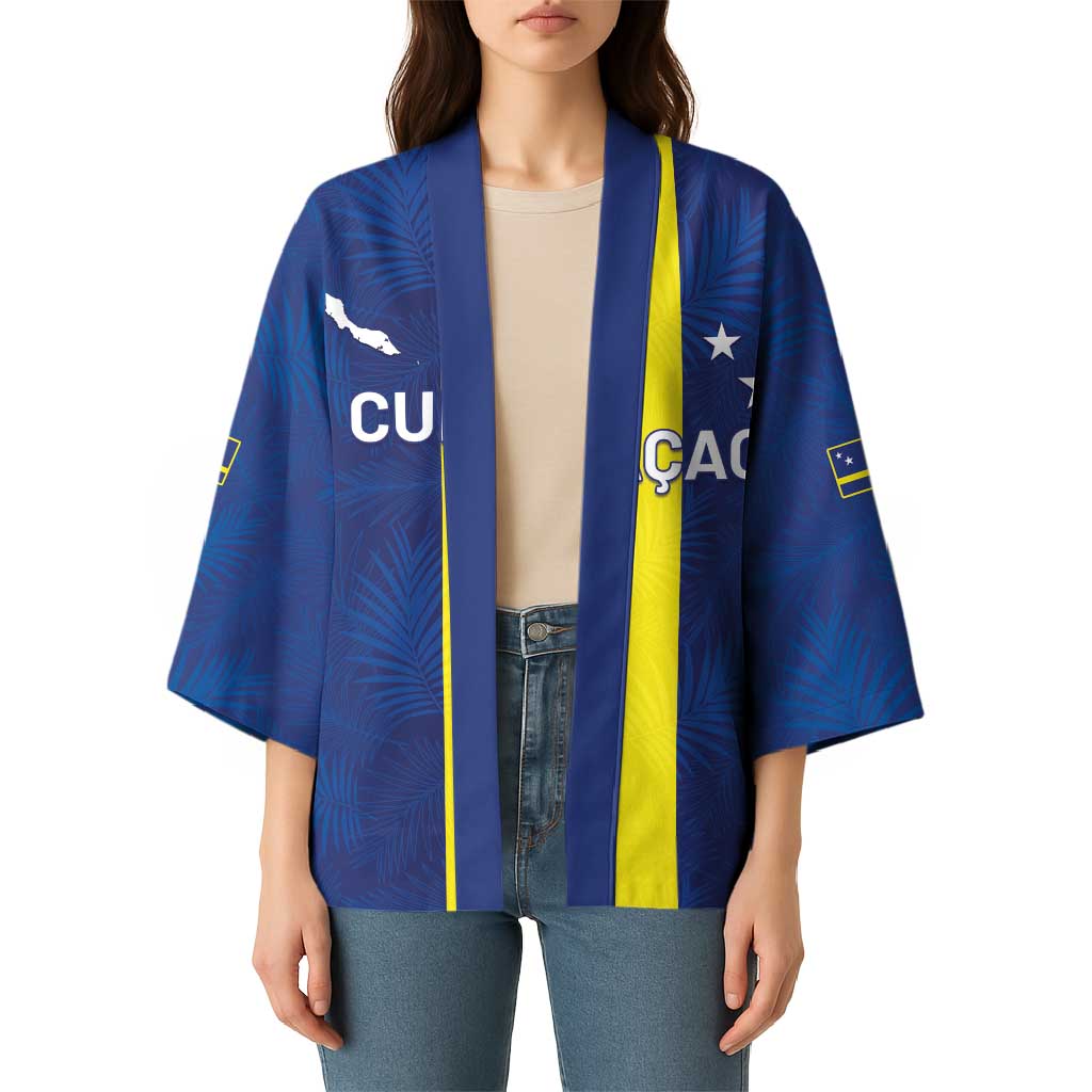 Custom Curacao Football Kimono Go Champions Flag Style - Wonder Print Shop