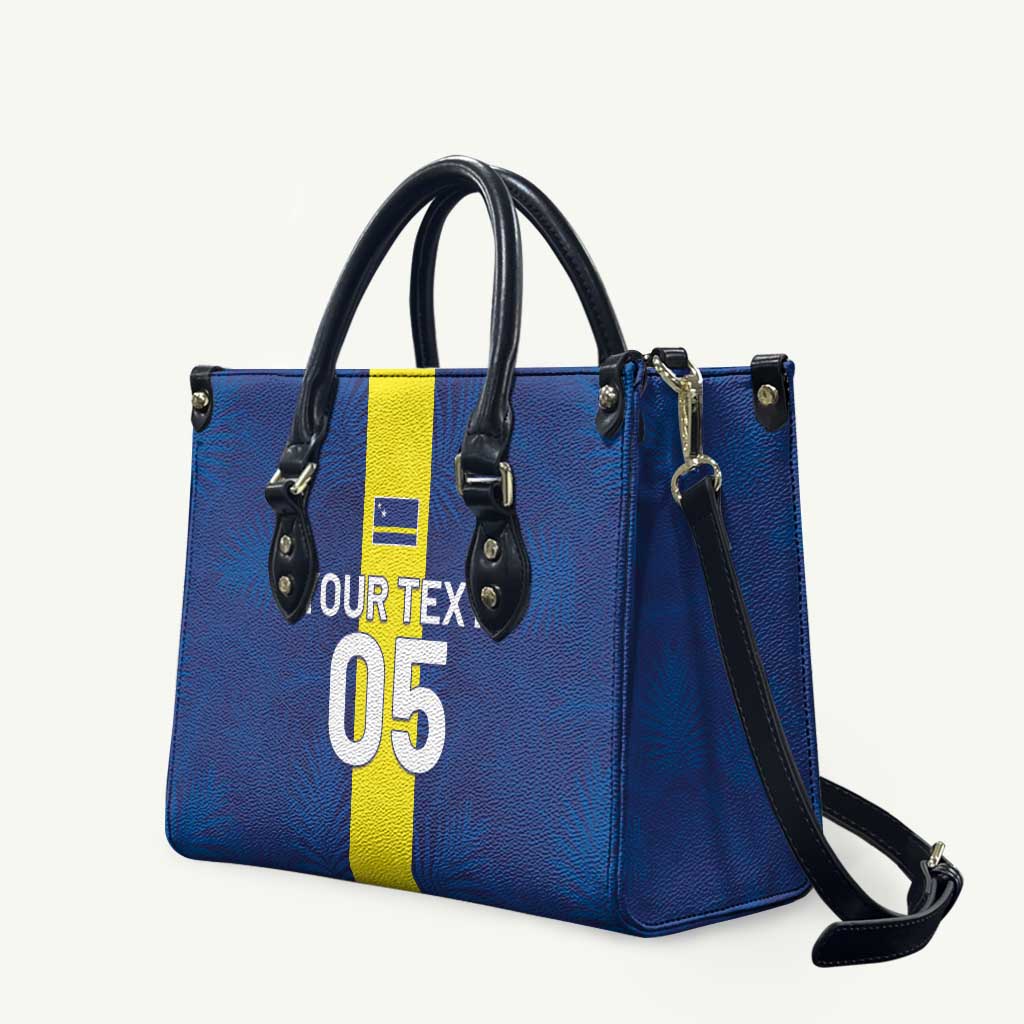 Custom Curacao Football Leather Bag Go Champions Flag Style - Wonder Print Shop