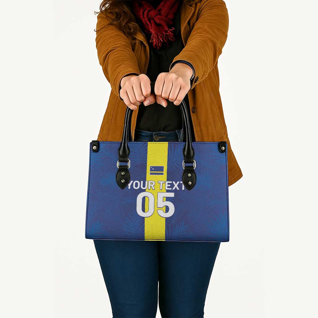 Custom Curacao Football Leather Bag Go Champions Flag Style - Wonder Print Shop