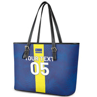 Custom Curacao Football Leather Tote Bag Go Champions Flag Style - Wonder Print Shop