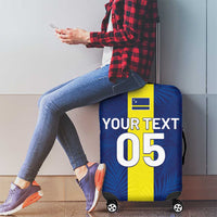 Custom Curacao Football Luggage Cover Go Champions Flag Style - Wonder Print Shop