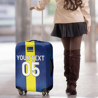 Custom Curacao Football Luggage Cover Go Champions Flag Style - Wonder Print Shop