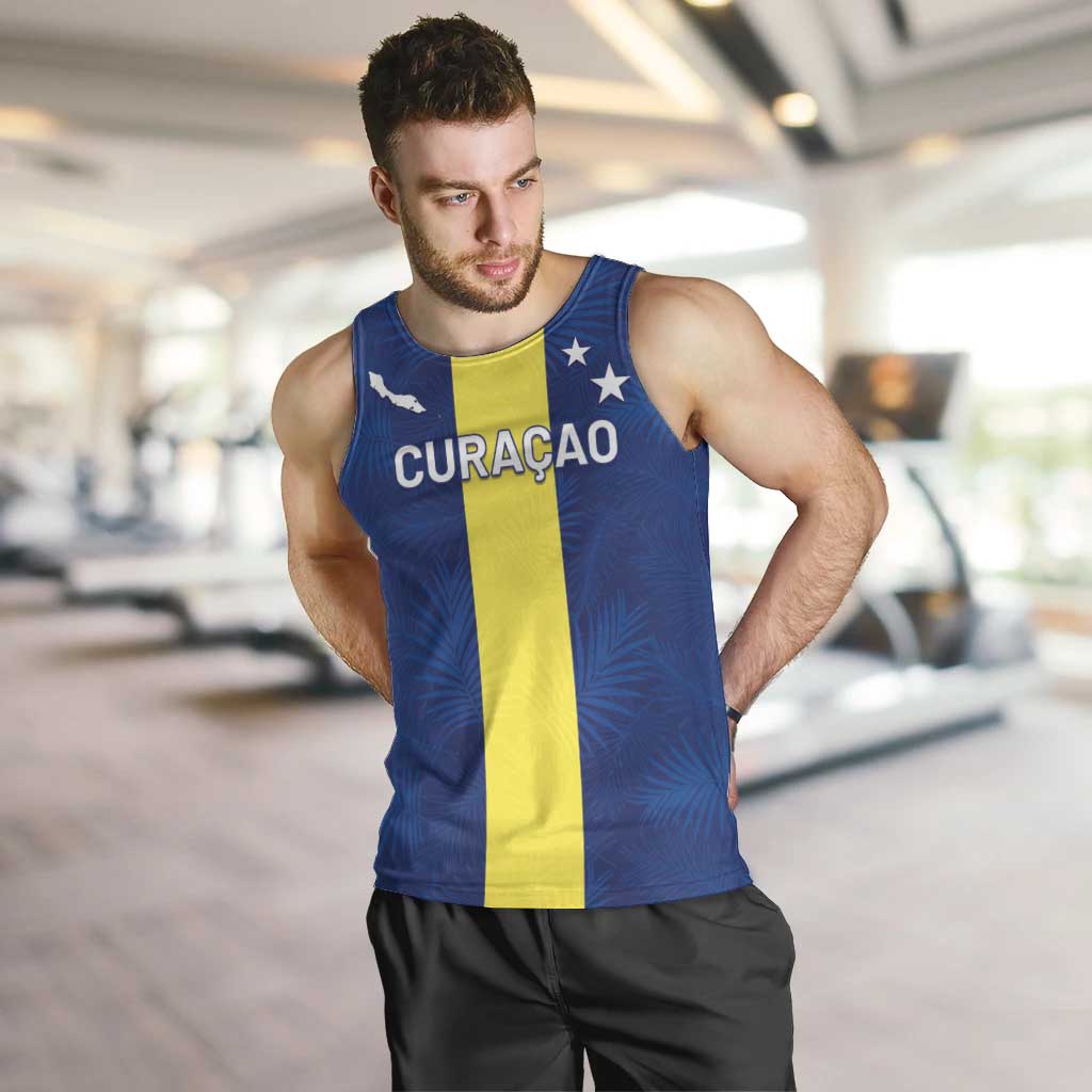 Custom Curacao Football Men Tank Top Go Champions Flag Style - Wonder Print Shop