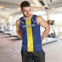 Custom Curacao Football Men Tank Top Go Champions Flag Style - Wonder Print Shop
