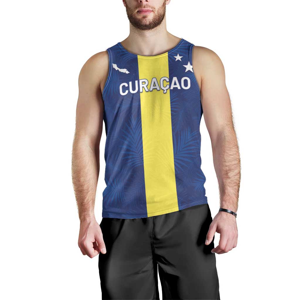Custom Curacao Football Men Tank Top Go Champions Flag Style - Wonder Print Shop