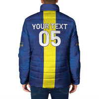 Custom Curacao Football Padded Jacket Go Champions Flag Style - Wonder Print Shop