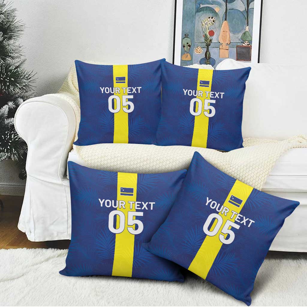 Custom Curacao Football Pillow Cover Go Champions Flag Style - Wonder Print Shop