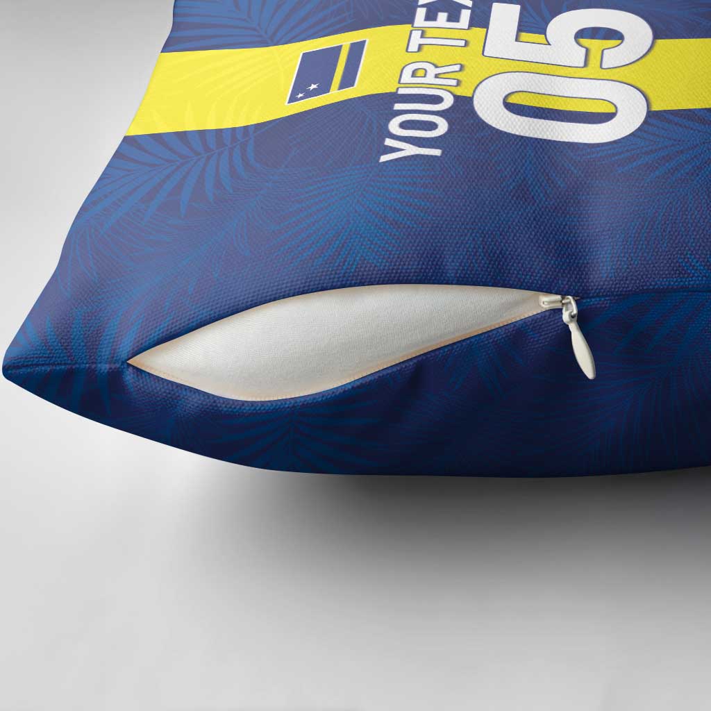 Custom Curacao Football Pillow Cover Go Champions Flag Style - Wonder Print Shop