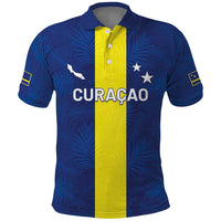 Custom Curacao Football Polo Shirt Go Champions Flag Style - Wonder Print Shop