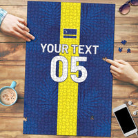 Custom Curacao Football Puzzle Go Champions Flag Style - Wonder Print Shop