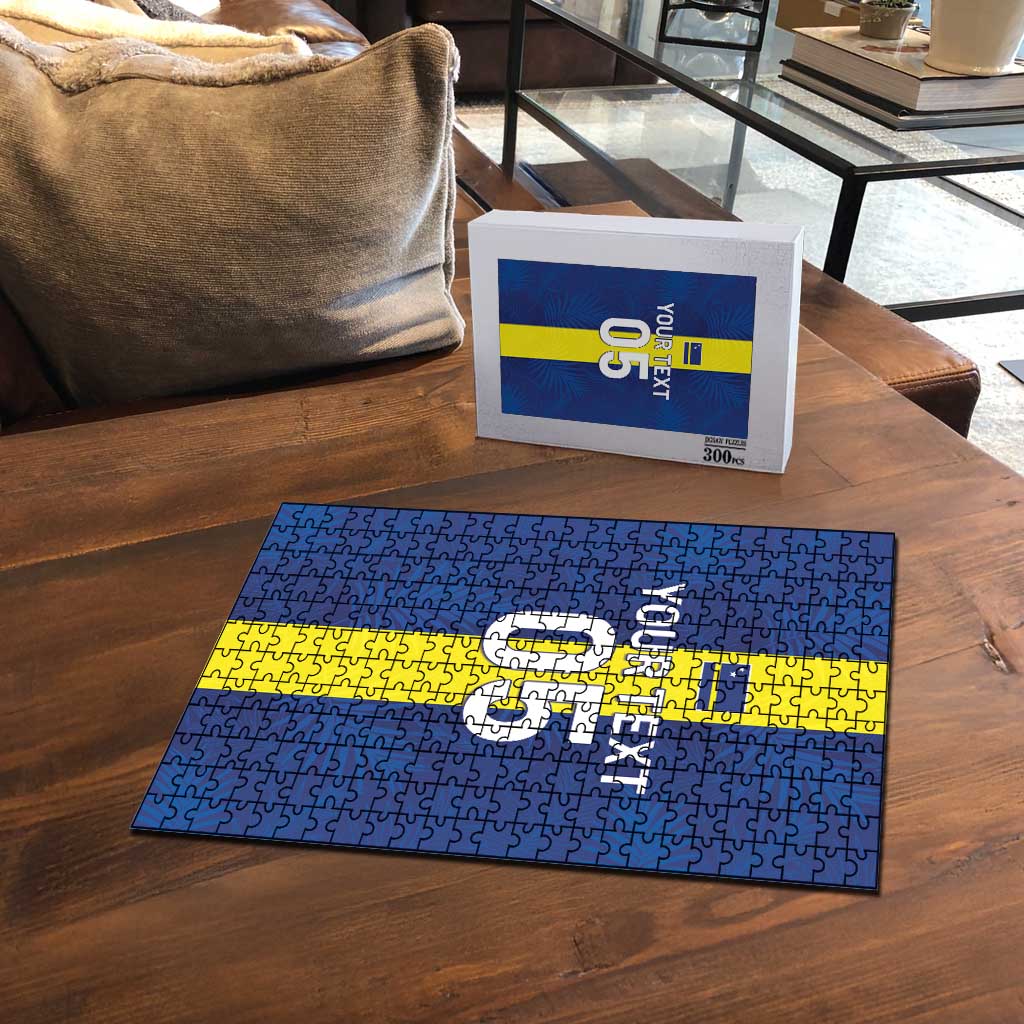Custom Curacao Football Puzzle Go Champions Flag Style - Wonder Print Shop
