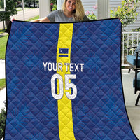 Custom Curacao Football Quilt Go Champions Flag Style - Wonder Print Shop