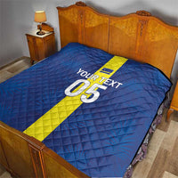 Custom Curacao Football Quilt Go Champions Flag Style - Wonder Print Shop