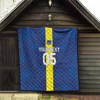 Custom Curacao Football Quilt Go Champions Flag Style - Wonder Print Shop