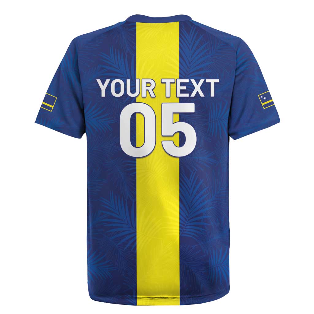 Custom Curacao Football Rugby Jersey Go Champions Flag Style - Wonder Print Shop