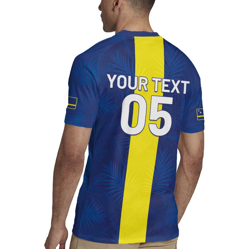 Custom Curacao Football Rugby Jersey Go Champions Flag Style - Wonder Print Shop