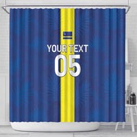 Custom Curacao Football Shower Curtain Go Champions Flag Style - Wonder Print Shop