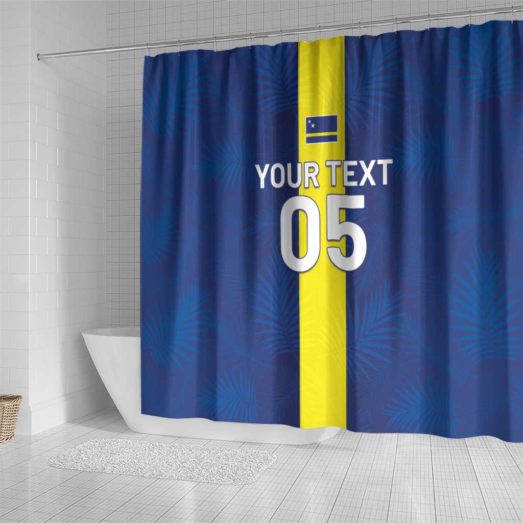 Custom Curacao Football Shower Curtain Go Champions Flag Style - Wonder Print Shop
