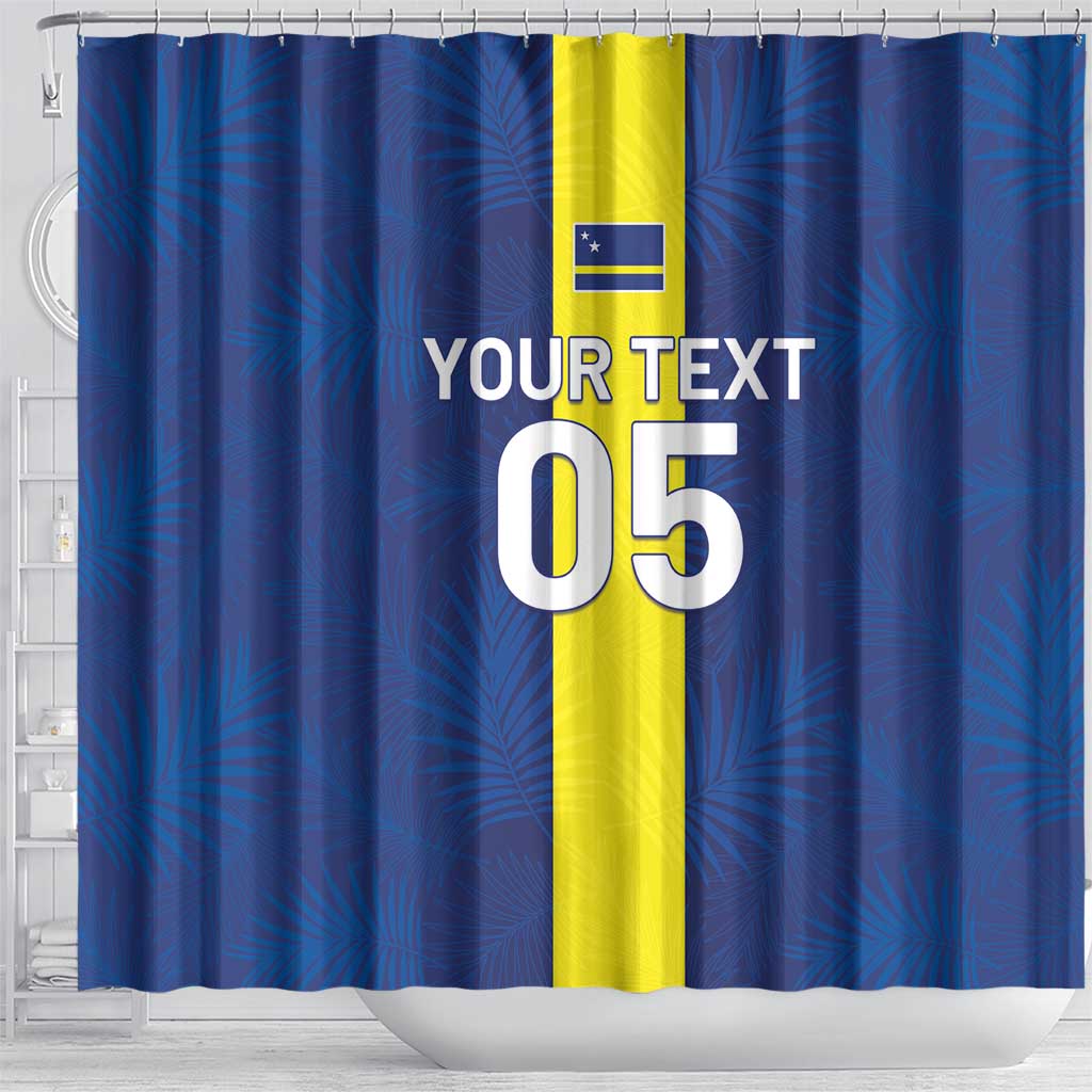 Custom Curacao Football Shower Curtain Go Champions Flag Style - Wonder Print Shop