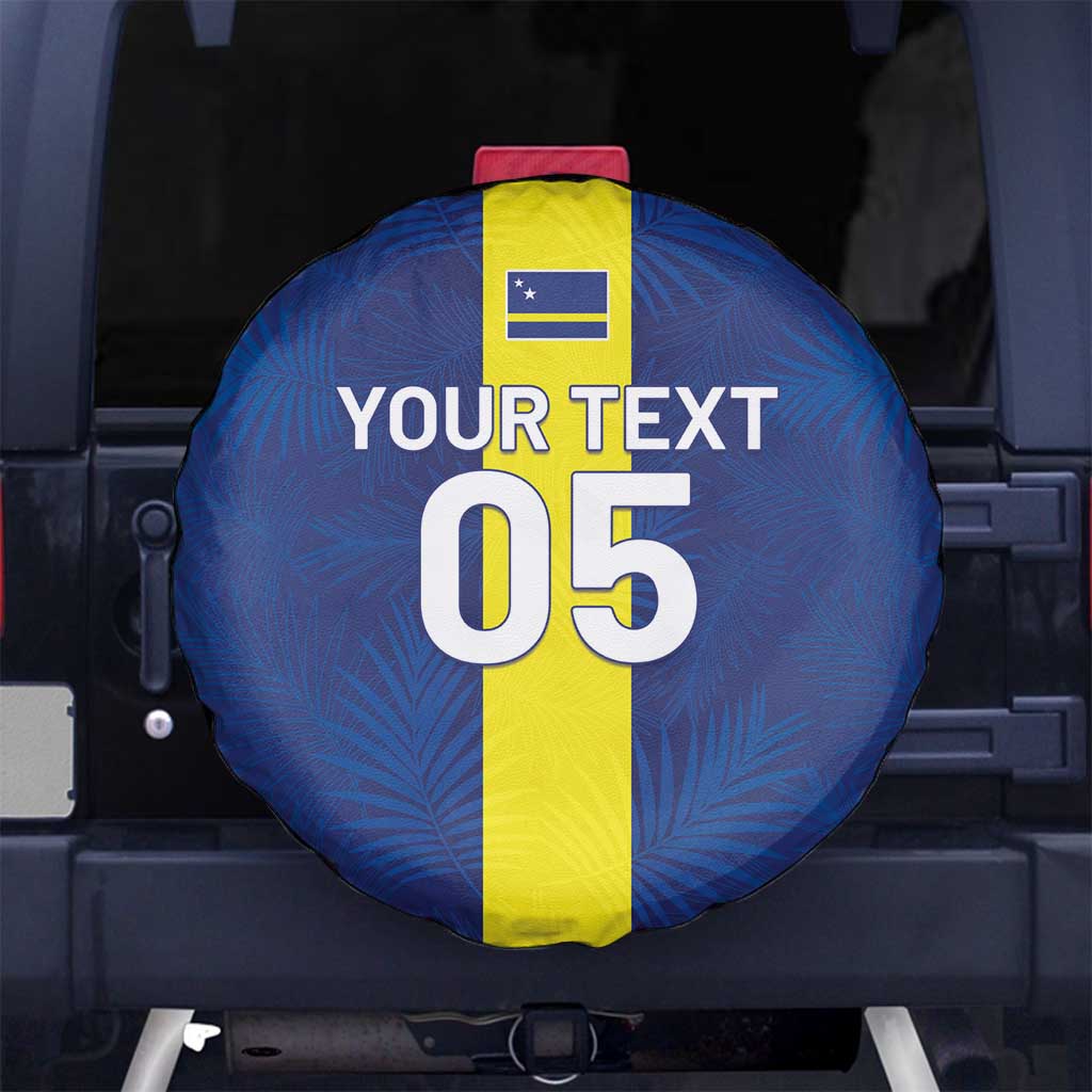 Custom Curacao Football Spare Tire Cover Go Champions Flag Style - Wonder Print Shop