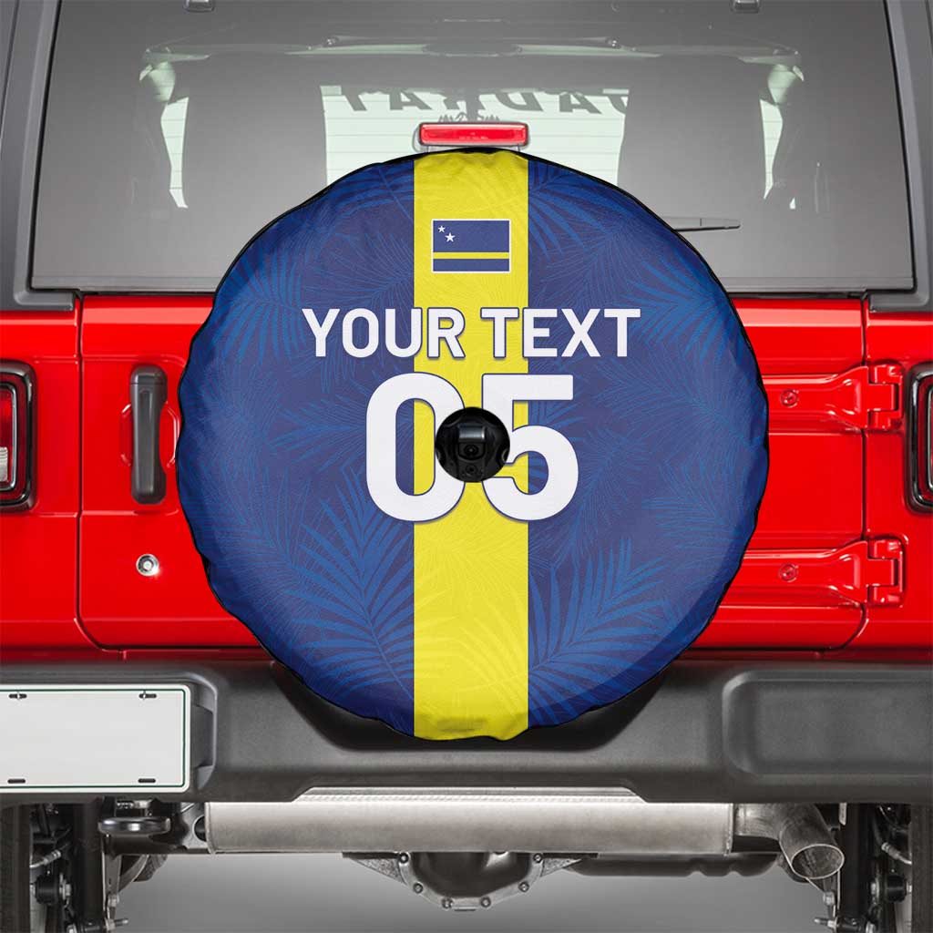 Custom Curacao Football Spare Tire Cover Go Champions Flag Style - Wonder Print Shop