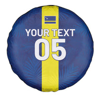 Custom Curacao Football Spare Tire Cover Go Champions Flag Style - Wonder Print Shop