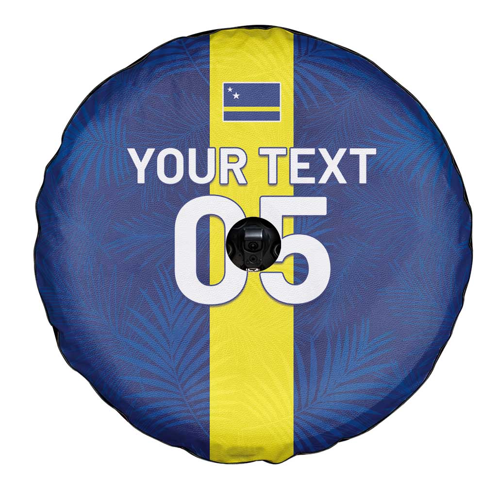 Custom Curacao Football Spare Tire Cover Go Champions Flag Style - Wonder Print Shop