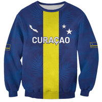 Custom Curacao Football Sweatshirt Go Champions Flag Style - Wonder Print Shop