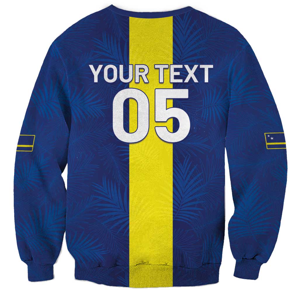 Custom Curacao Football Sweatshirt Go Champions Flag Style - Wonder Print Shop