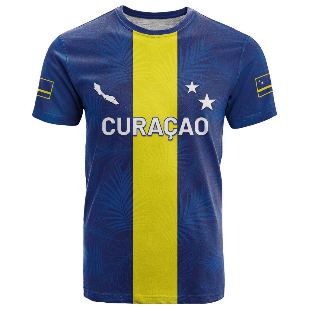 Custom Curacao Football T Shirt Go Champions Flag Style - Wonder Print Shop