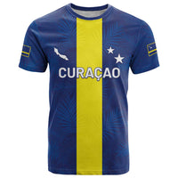 Custom Curacao Football T Shirt Go Champions Flag Style - Wonder Print Shop
