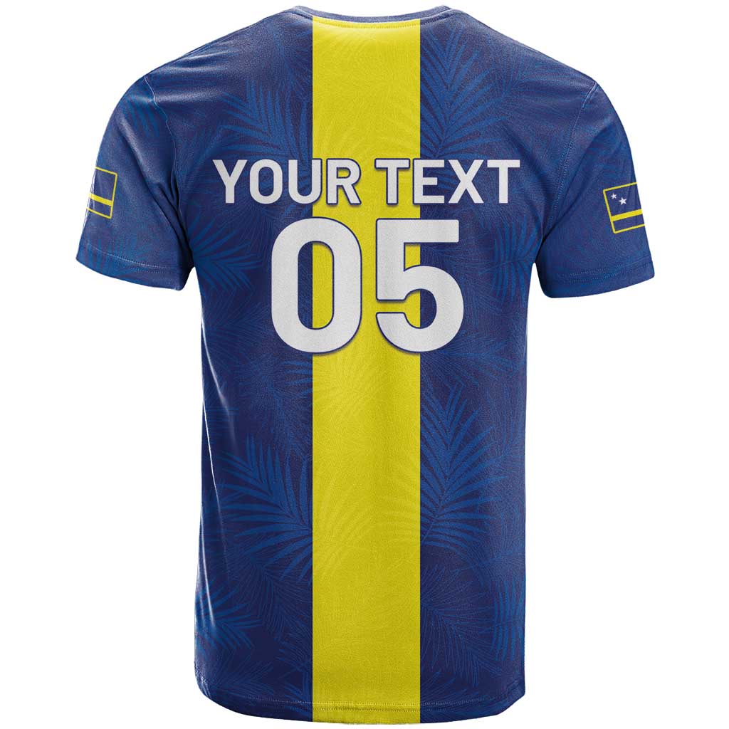 Custom Curacao Football T Shirt Go Champions Flag Style - Wonder Print Shop