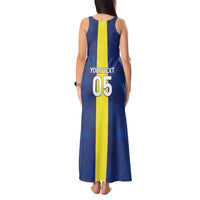 Custom Curacao Football Tank Maxi Dress Go Champions Flag Style - Wonder Print Shop