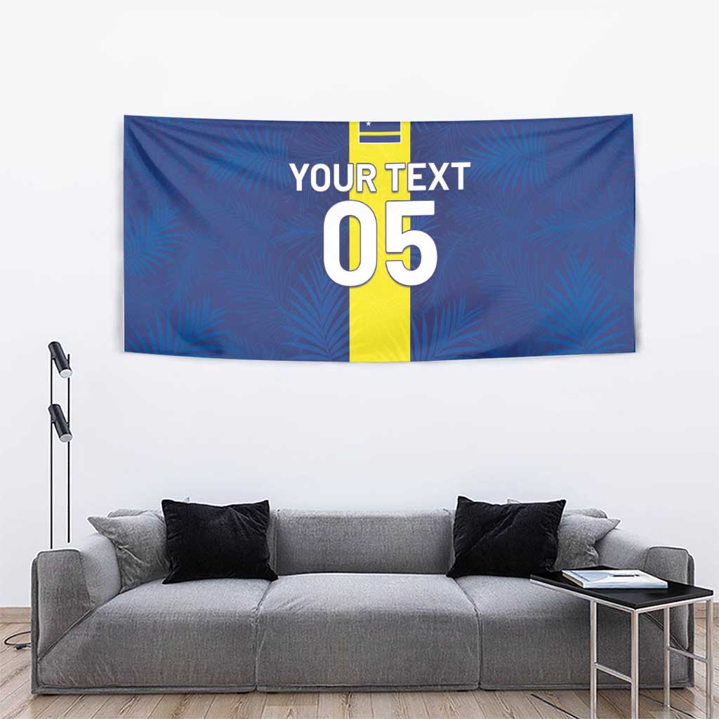 Custom Curacao Football Tapestry Go Champions Flag Style - Wonder Print Shop
