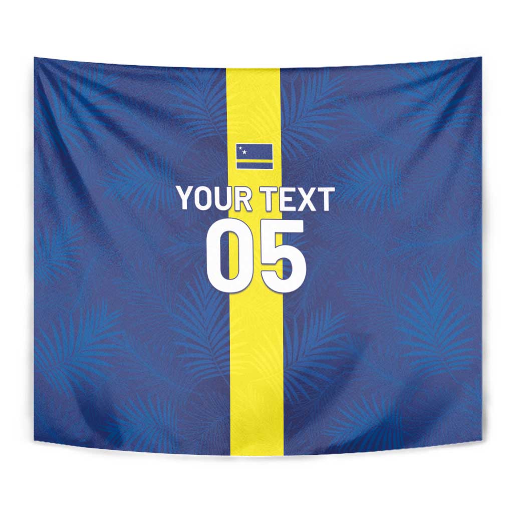 Custom Curacao Football Tapestry Go Champions Flag Style - Wonder Print Shop