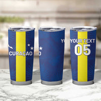 Custom Curacao Football Tumbler Cup Go Champions Flag Style - Wonder Print Shop
