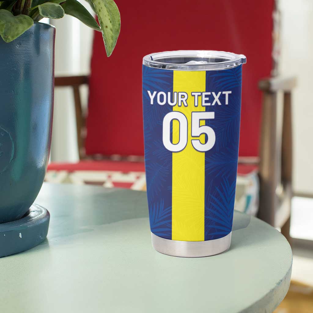 Custom Curacao Football Tumbler Cup Go Champions Flag Style - Wonder Print Shop