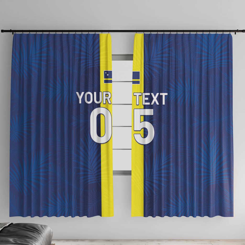 Custom Curacao Football Window Curtain Go Champions Flag Style - Wonder Print Shop