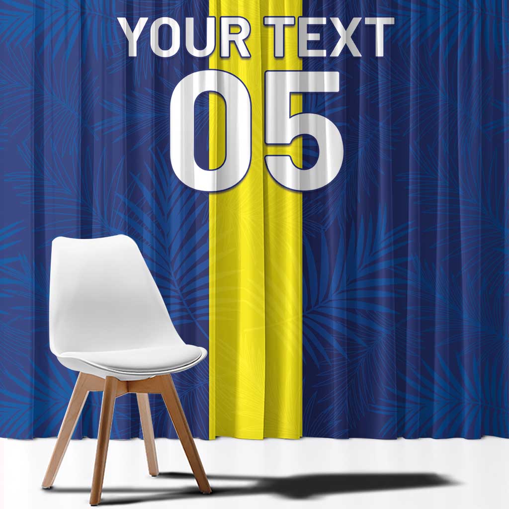 Custom Curacao Football Window Curtain Go Champions Flag Style - Wonder Print Shop