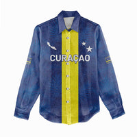 Custom Curacao Football Women Casual Shirt Go Champions Flag Style - Wonder Print Shop