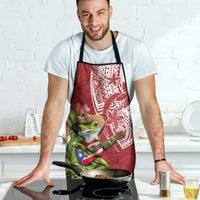Puerto Rico Coqui Frog Apron Tropical Flowers Polynesian Style - Wonder Print Shop