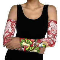 Puerto Rico Coqui Frog Arm Sleeves Tropical Flowers Polynesian Style - Wonder Print Shop