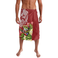 Puerto Rico Coqui Frog Lavalava Tropical Flowers Polynesian Style - Wonder Print Shop