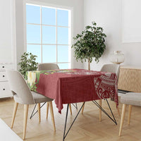Puerto Rico Coqui Frog Tablecloth Tropical Flowers Polynesian Style - Wonder Print Shop