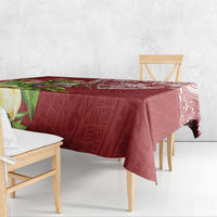 Puerto Rico Coqui Frog Tablecloth Tropical Flowers Polynesian Style - Wonder Print Shop