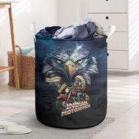 American Indian Legendary Motorcycle Laundry Basket Native American Retro Rider - Wonder Print Shop