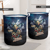 American Indian Legendary Motorcycle Laundry Basket Native American Retro Rider - Wonder Print Shop